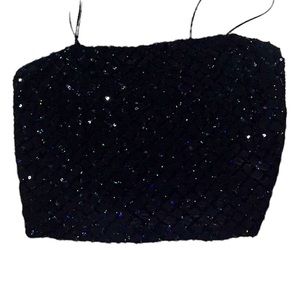 Black Glittery Top